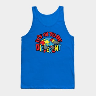 Autism Awareness Platypus It's OK To Be Different Tank Top